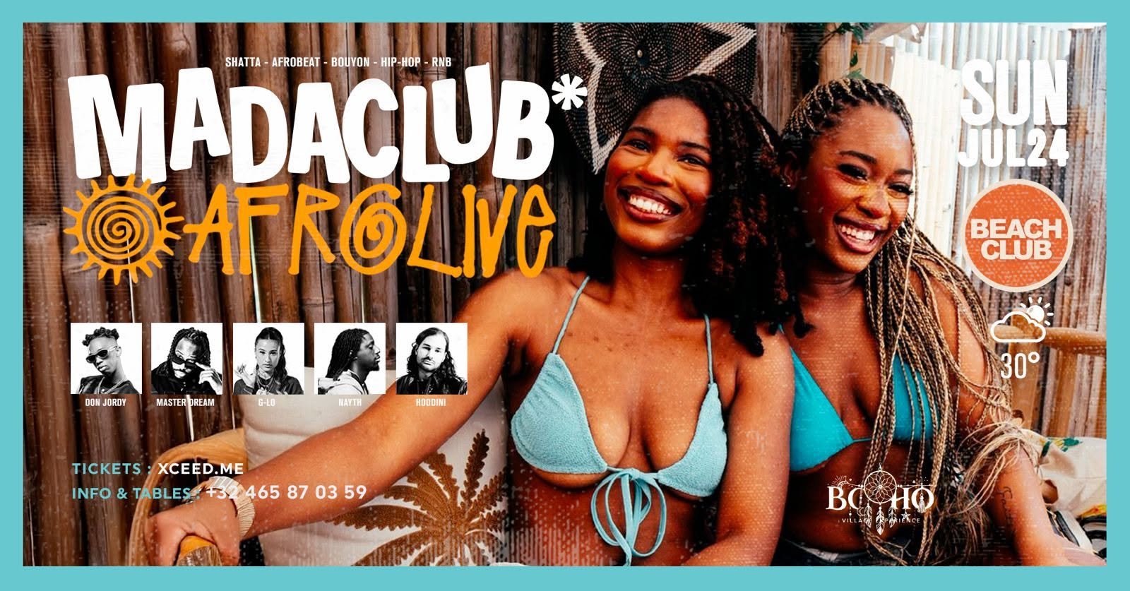 MADA CLUB x AFRO LIVE x BEACH CLUB