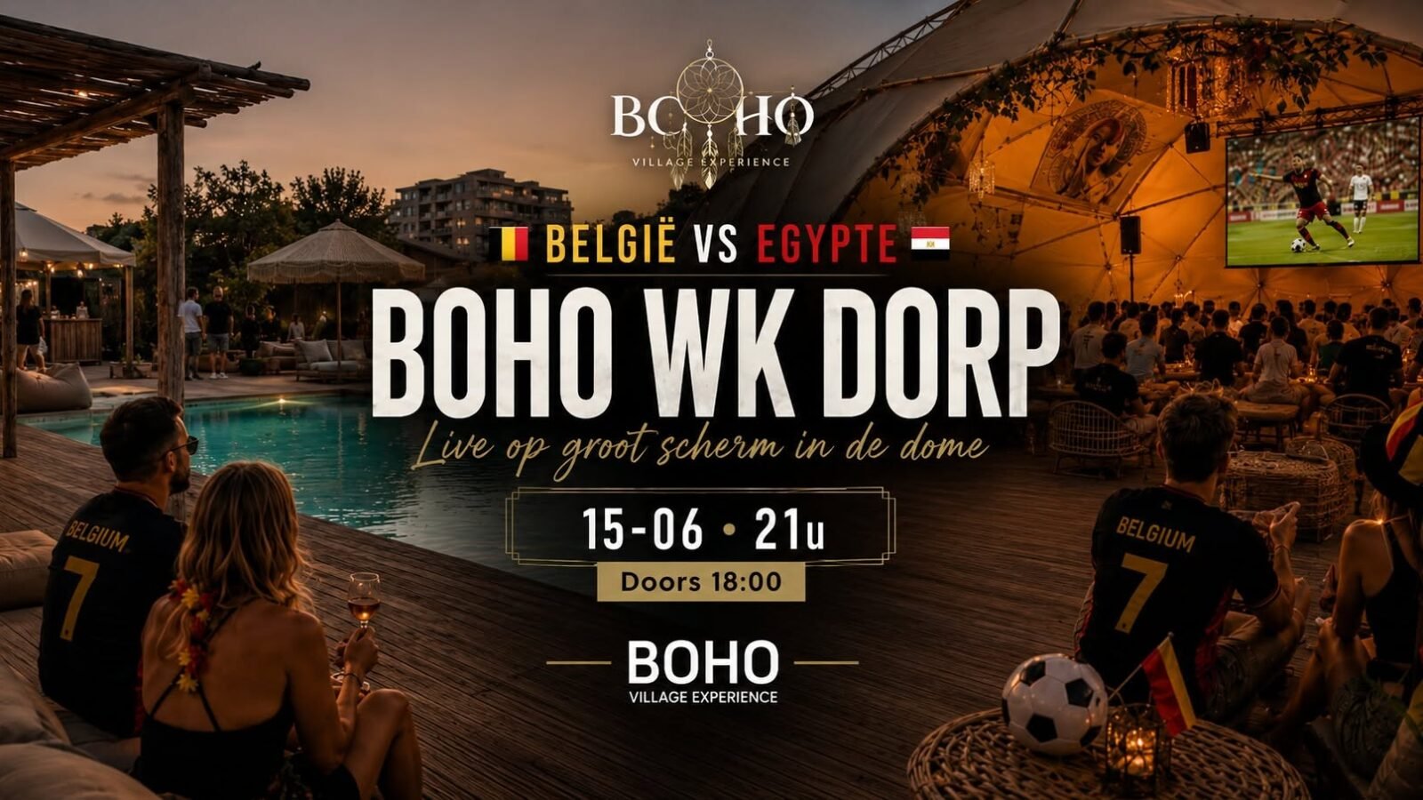 WK Dorp | België vs. Egypte